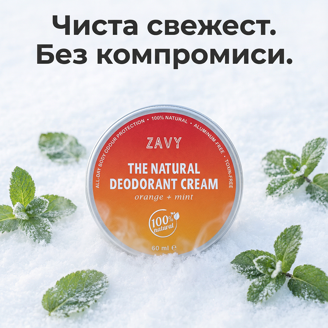 Крем Дезодорант с Портокал и Мента